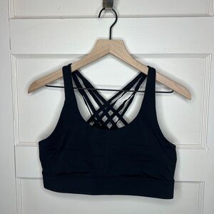 ZYIA NWOT Black Weave Bra.